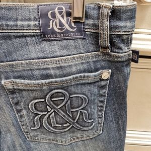 Rock & Republic Kasandra Bootcut Women's Blue Denim Jeans